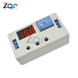 LED Digital Display Time Delay Relay Module DC 12V / 24V Timing Control Programmable Timer Switch Trigger Cycle Module with Case