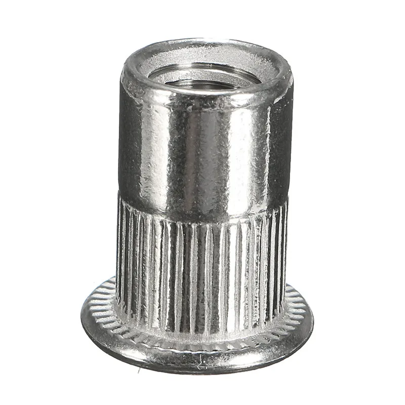 10pcs Rivet Nut 304 Stainless Steel M3 M4 M5 M6 M8 Flat Head Threaded Rivet Insert Nutsert Cap Rivet Nut