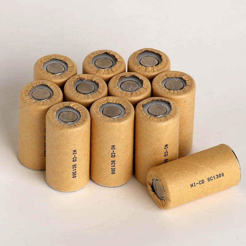 20Pcs 1300mAh Ni cd high power battery cell,power tool battery,Power Cell,dicharge rate 10-15C.rechargeable battery