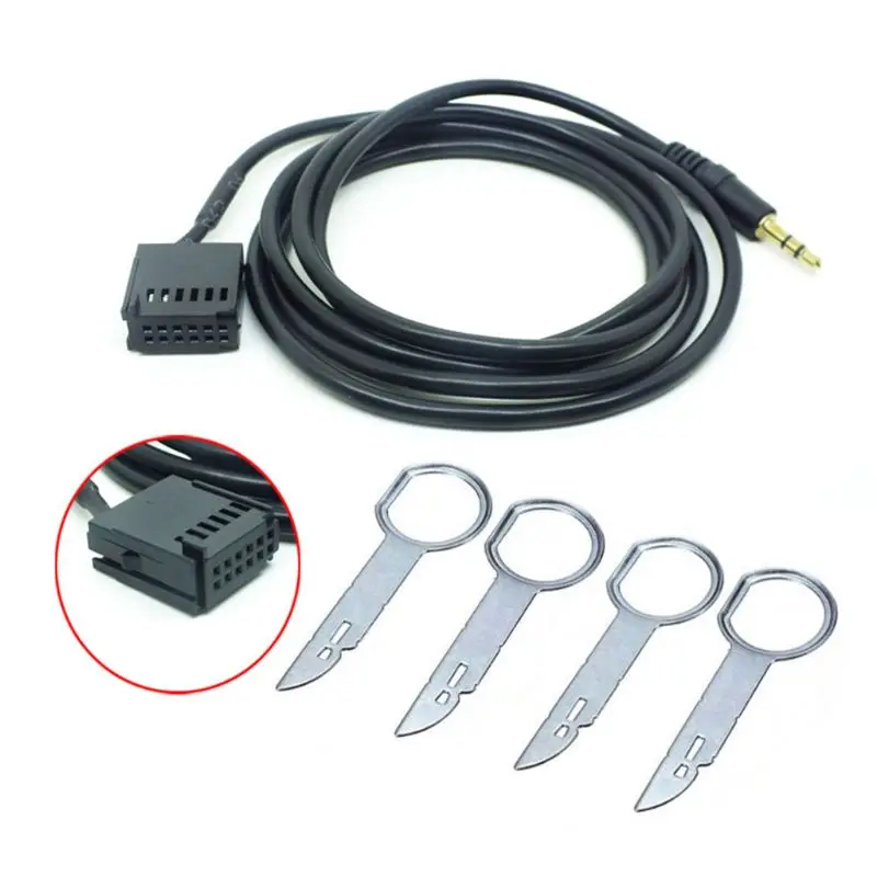 Aux in Input Stereo-Adapter Cable Lead Mp3 Removal Keys for -Focus Mk2 Connect Mk1 Transit Fiesta 6000CD