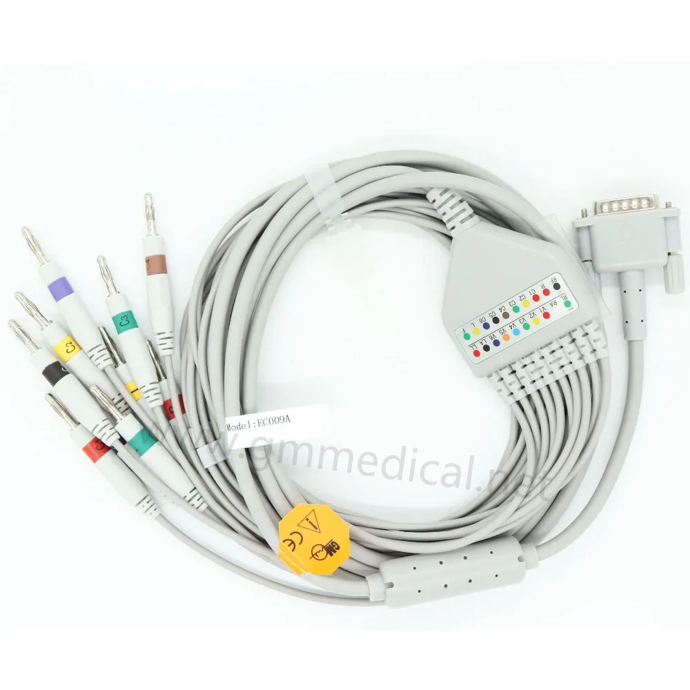 

Compatible withHP/Philips 10-Lead Leadwires EKG Cable,IEC,Banana 4.0.