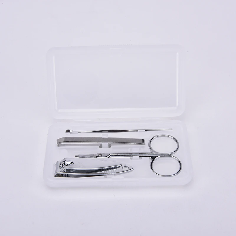 4Pcs/set Nails Clipper Kit Manicure Set Clippers Trimmers Pedicure Scissor Random Color  Nail Tools Sets Kits