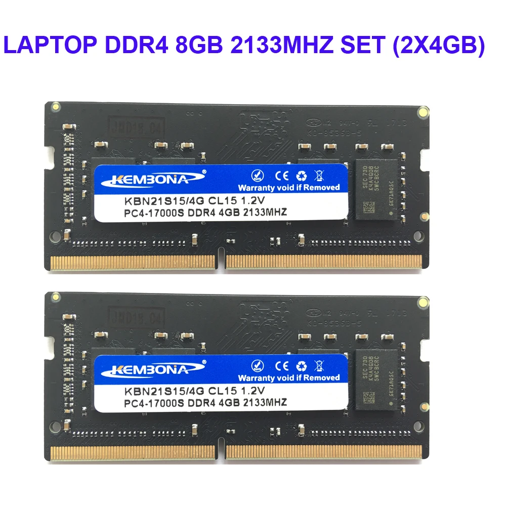 

Kembona LAPTOP DDR4 8 ГБ KIT (2X4 ГБ) Оперативная память 2133 МГц 2666 МГц Memoria 260-контактная оперативная память SODIMM