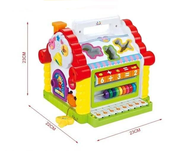 Sinh Nhật tốt nhất Quà Tặng Miễn Phí Shiping Bé Fun House trong tất cả các/bé đếm & sắp xếp nhà/Đa Chức Năng Toy Musical/Colorfult bé hous