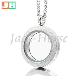 Sparkle stainless steel waterproof locket 25mm 30mm Twist  floating Locket screw locket pendant