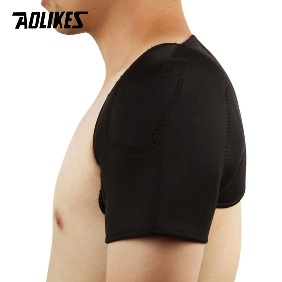 AOLIKES 1PCS Self-heating Tourmaline Shoulder Magnetic Therapy Support Brace Belt