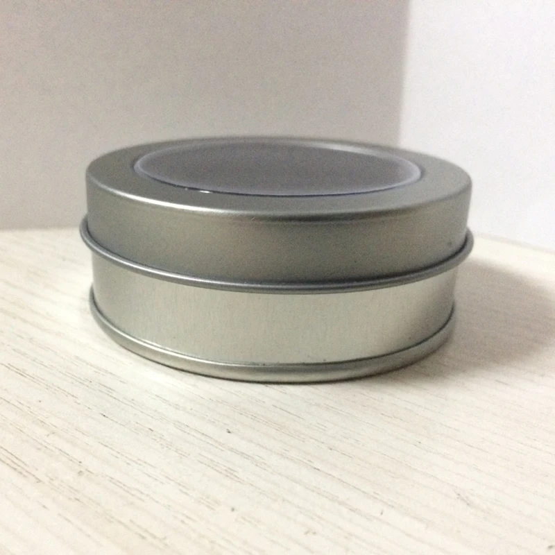 

100 Pieces No Logo Round Tin Metal packaging Tin box gift box size D65xH25MM D2.56 x H0.98 inch Round Tin box