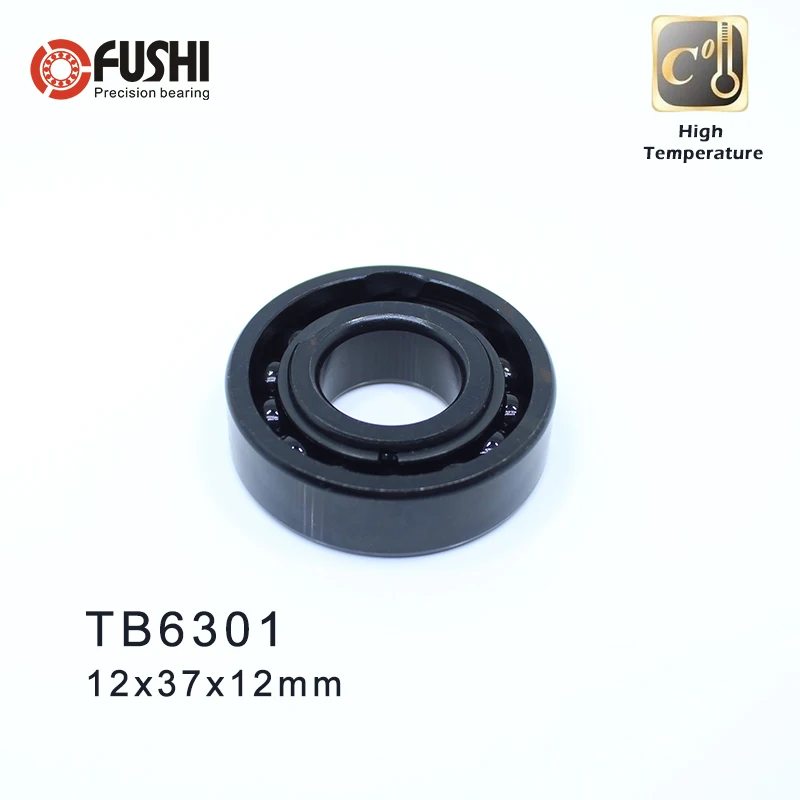 6301 High Temperature Bearing 12*37*12 mm ( 2 Pcs ) 500 Degrees Celsius Full Ball Bearings