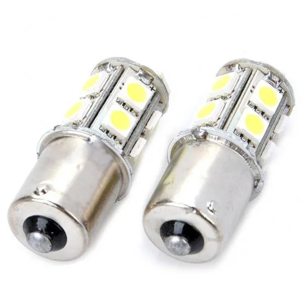 1PCS 1156 BA15S P21W 13 SMD 5050 Brake Tail Turn Signal Light Bulb Lamp white Auto led Car bulb light 12V