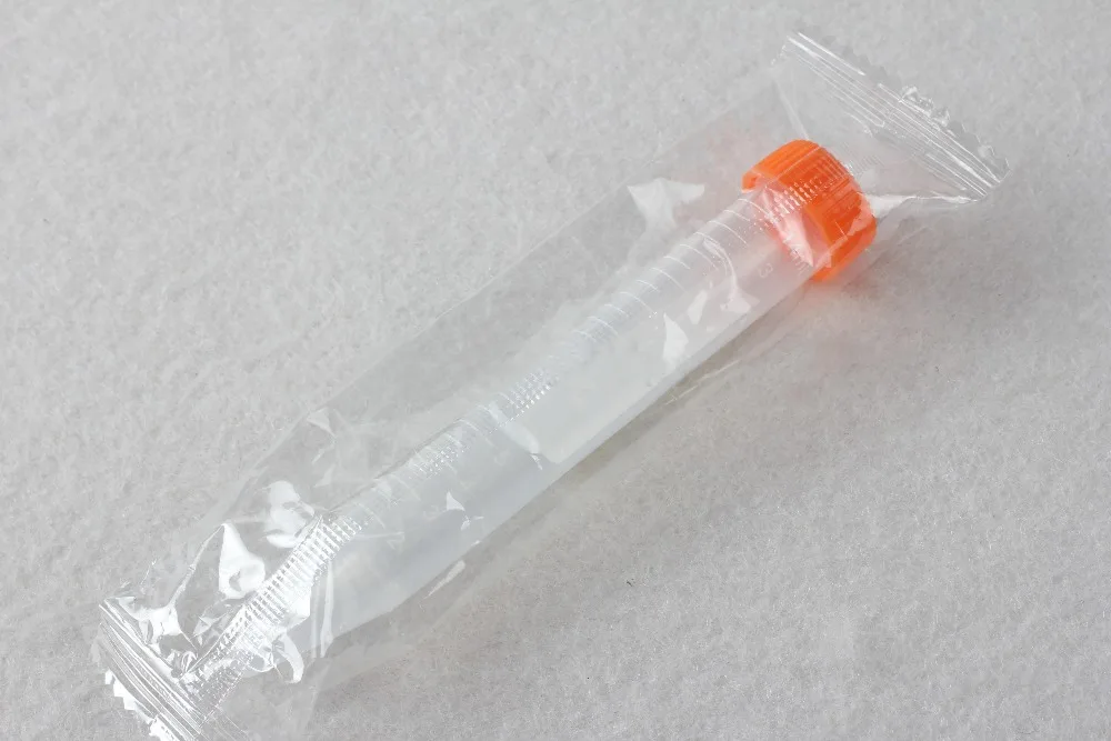 100pcs/lot 15ml Plastic centrifuge tube screw cap sharp bottom Cyclohexane sterilization Vial Clear PP Container Laboratory