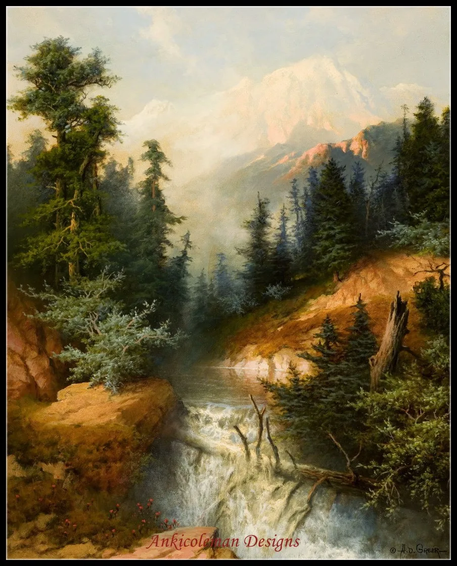 

Needlework for embroidery DIY DMC High Quality - Counted Cross Stitch Kits 14 ct Oil painting - The Glory of Nature