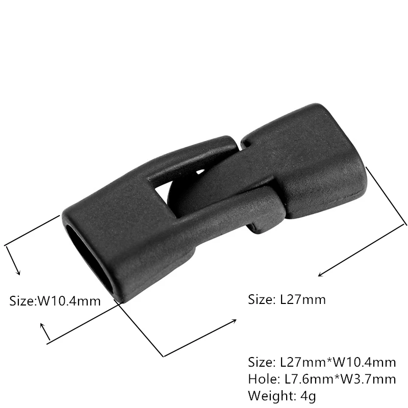 High Qolished DIY Alloy Buckle Accessories Leather Bracelet Making Jewelry Accessories L27*W10.4mm