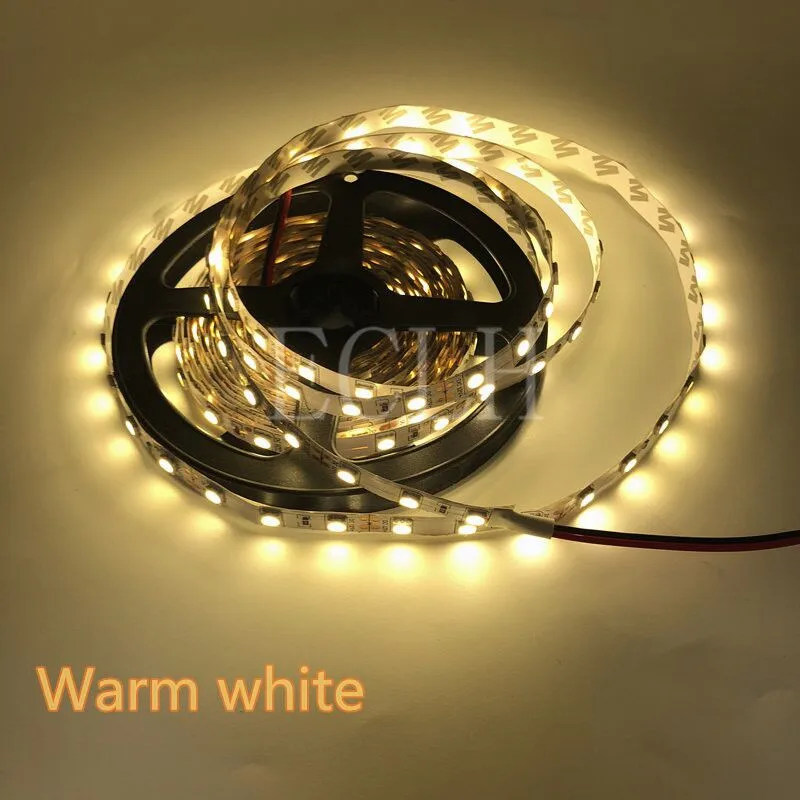 5M 2835 RGB LED Strip Light 300 LEDs DC 12V Red Green Blue Warm White Cool White Flexible SMD 2835 LED Diode Ribbon Tape Lamp