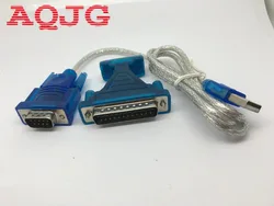 USB 2.0 Para Porta RS232 Com, 9 Pinos, Cabo Adaptador Serial DB25, Conversor para Windows 98 ME 2000 Windows, 0.8m, 3ft, AQJG, Novo