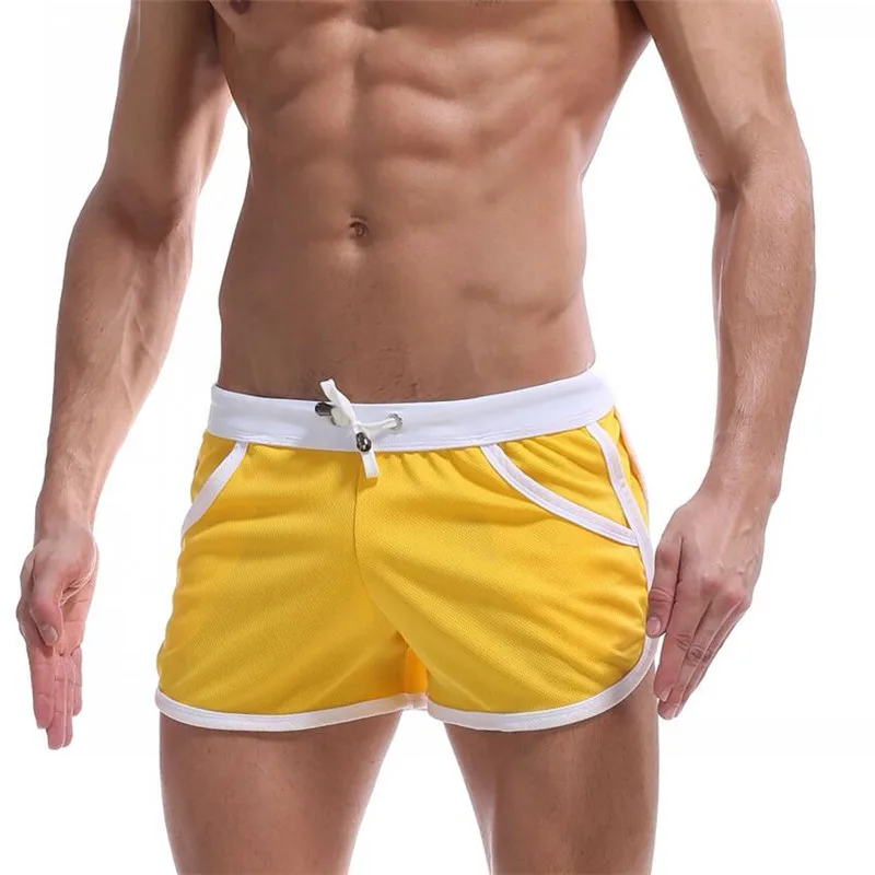 Quick Dry Clothes Brand Mens New 2019 Casual Shorts Household Male Shorts Bandage Straps Inside Trunks Beach Casual Shorts