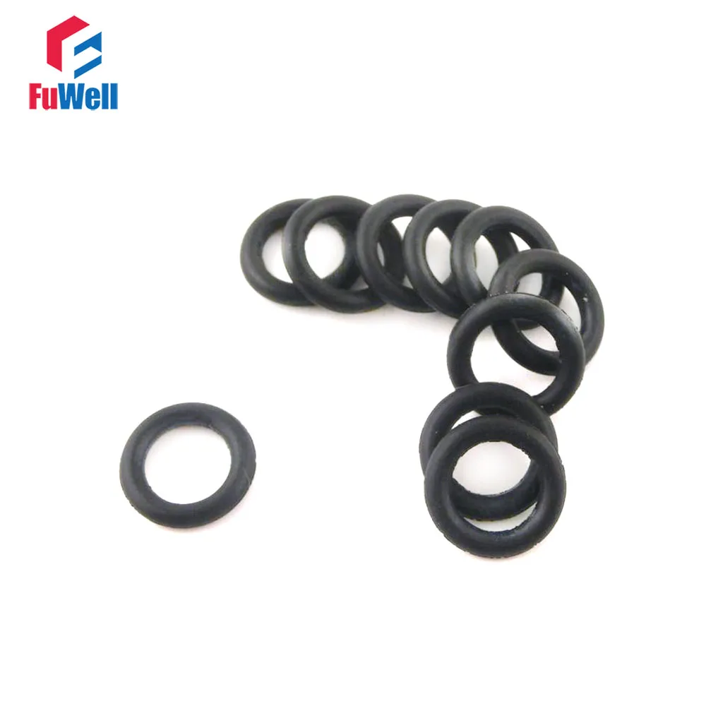 200pcs 2.4mm Thickness NBR O Ring Seals 37/38/39/40/41/42/43/44/45/46mm OD O-rings Hole Sealing Gaskets Washers for Automobile