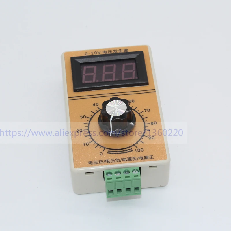 Generatore di segnale di tensione 0-10 V Alimentatore 15-28 V CC Display digitale Generatore di segnale Dispositivo di uscita del segnale 0-10 V CC