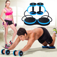 AB Roller Wheel Abdominal Double Muscle Trainer Power Wheel Gym Arm Training Bodybuilding Exercise Equipment Home Fitness