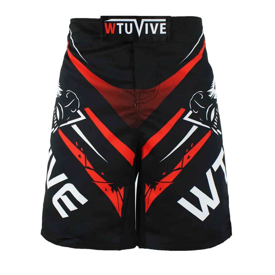 WTUVIVE MMA 2017 New Boxing Features Sports Training Muay Thai Fitness Personal Fight Shorts  muay thai boxing shorts short mma