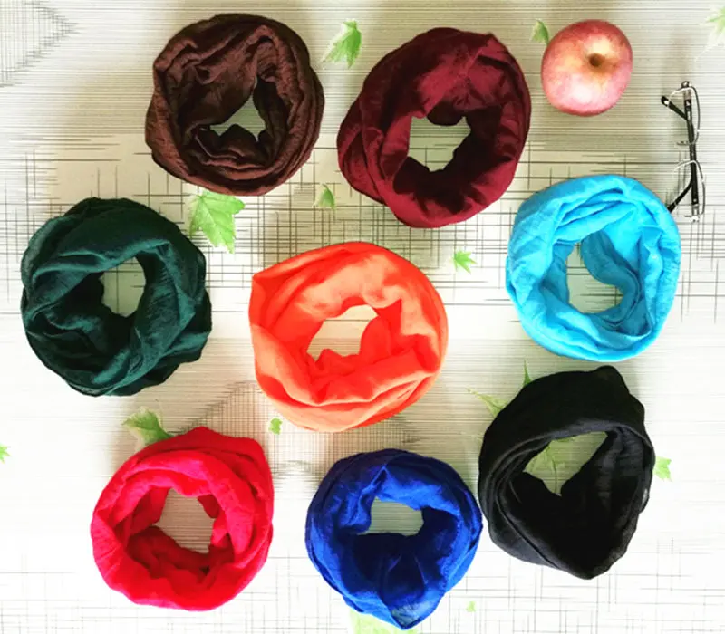 New Fashion Children Comfortable soft cotton Scarf Loop Kids Solid Infinity Scarves Baby Accessories Free Shipping