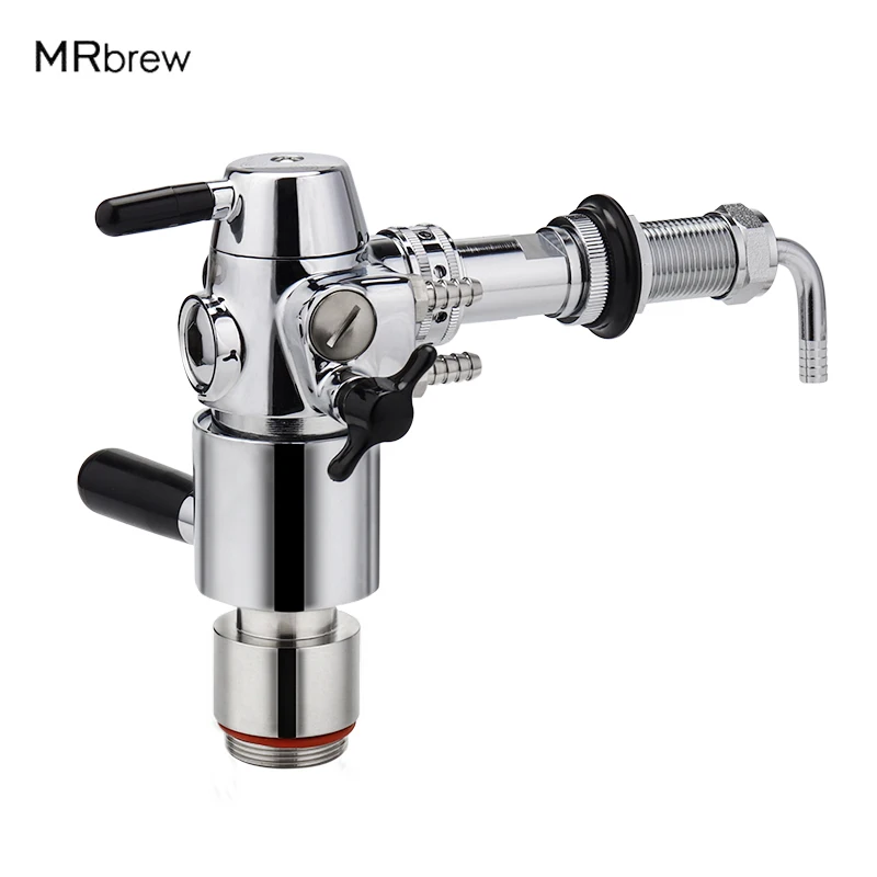 No-foam Bottle Filler With Keg Adapter For Beer Keg Mini Growler Stainless Steel Mini Keg Defoamer 3.6L/5L/10L Beer Brewing Tool