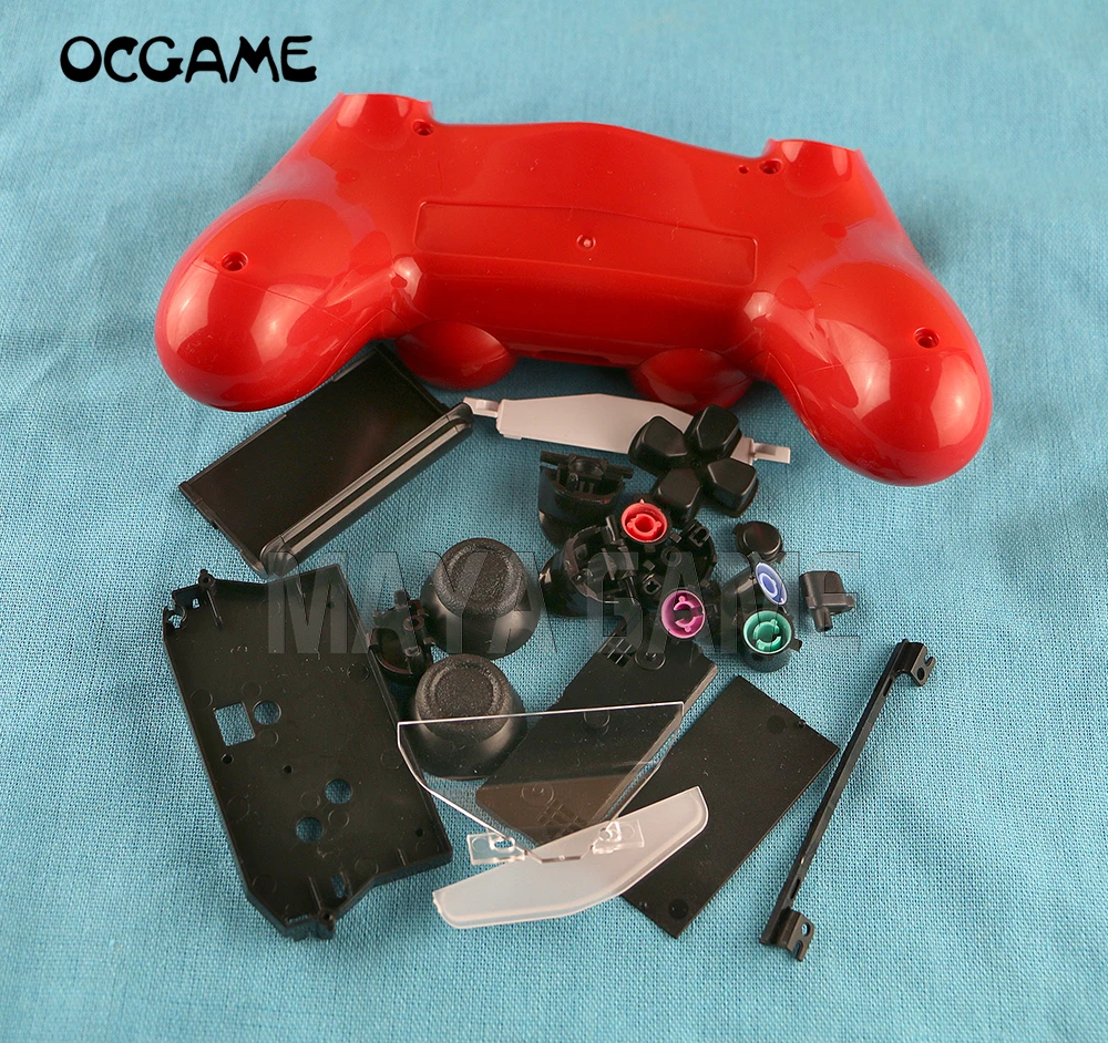 

OCGAME Wireless Controller Case Housing Shell For PS4 console accessories With full Buttons replacements 8sets/lot