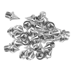 180 Pcs Steel Shoe Spikes Replacement Pyramid Track and Field Spikes for Sports Shoes Running Track Shoes Silver