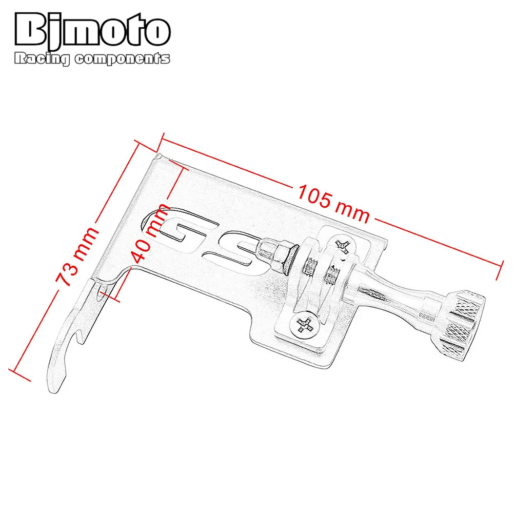 BJMOTO Motorrad Vorne Links Halterung für Go Pro für BMW R1200GS LC 2013-2018 R 1200GS LC ADV 2014-2018 Moto Teile