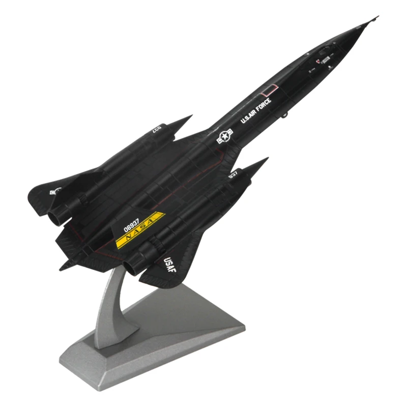 1:144 SR-71 Blackbird Reconnaissance Aircraft Alloy Diecast Model Toy Fighter Toy For Gift Collection