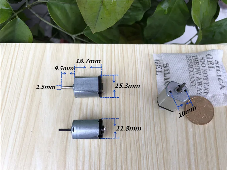 FF030 micro DC motor Mini high speed flat small household motor diy motor 1.5V/5500rpm 3V/11800rpm 4.5V/17000rpm