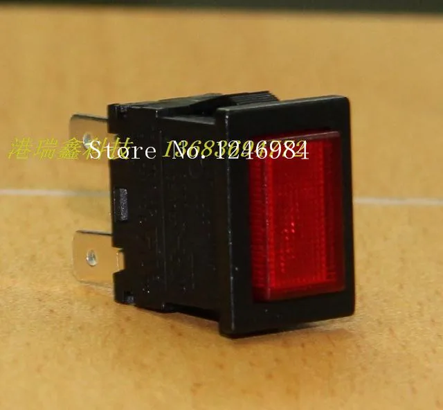 

[SA]Taiwan -group rocker power switch button switch dual red light without a lock button switch LC8305--50pcs/lot