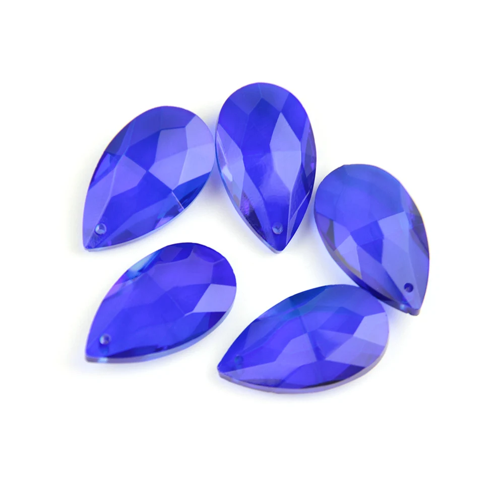 10pcs/ bag 50mm Teardrop Chandelier Prisms Candle Chandelier Crystal Pendants Glass Pendants Beads