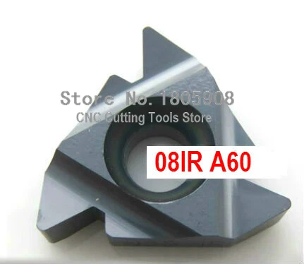 

10pcs 08IR A 60 ,Indexable Tungsten Carbide Threading Lathe Inserts for Threaded Lathe Holder,suit SNR0008K08 OR SNR0007K08