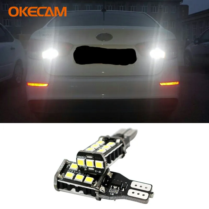 2Pcs สีขาว T15 W16W Canbus LED สำรองย้อนกลับสำหรับ Kia Rio 3 K3 K2 5 Ceed Sportage Sorento cerato Optima Soul Picanto
