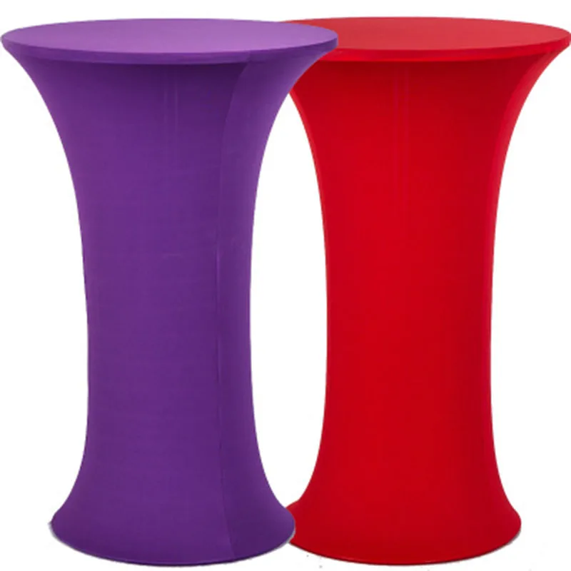 

10PCS/Lot Multi Colors Round Bottom Universal Strengthing Table cover 220G Polyester Table Cloth Hotel Banquet Party Wedding