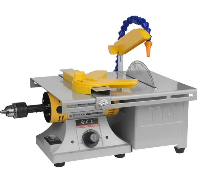 Mini tornio da banco per smerigliatrice elettrica multifunzionale lucidatrice per trapano sega 350w