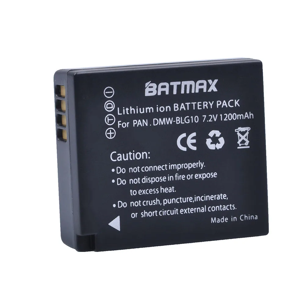 Batmax 1PC DMW-BLE9 DMWBLG10  Battery for Panasonic DMW-BLE9 DMW-BLG10 DMC-GF3 DMC-GF5 DMC-GF6 DMC-GX7 DMC-LX100