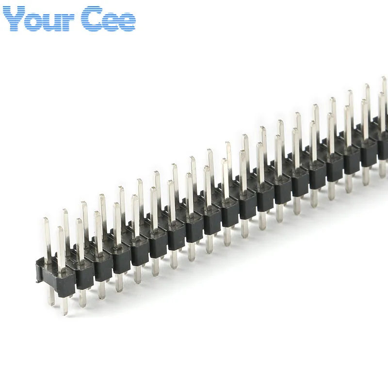 10 sztuk/1 szt. 2,54 mm 2*40 Pin męski dwurzędowy złącze paska pinowego 2x40p DIY części zestawu