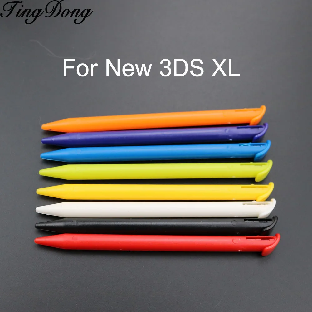 Tingdong multi-color caneta caneta de tela de toque de plástico conjunto para nova nintend 3ds xl ll cor aleatória