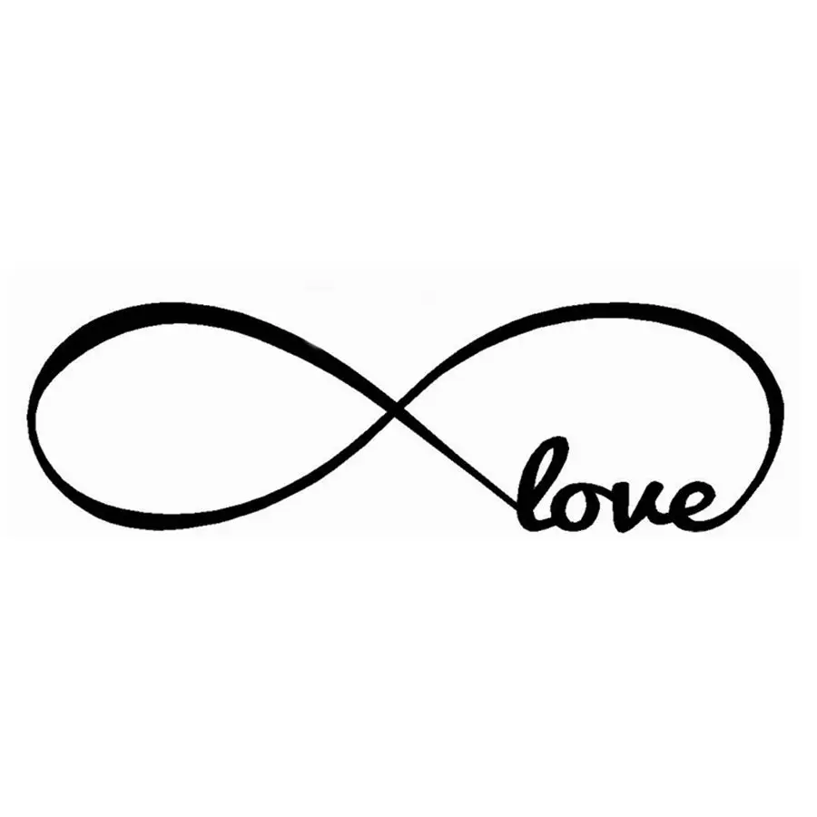 Wall Stickers Bedroom Decor , Personalized Infinity Symbol Bedroom Wallpaper Decals Love Quotes Painting Wall Art