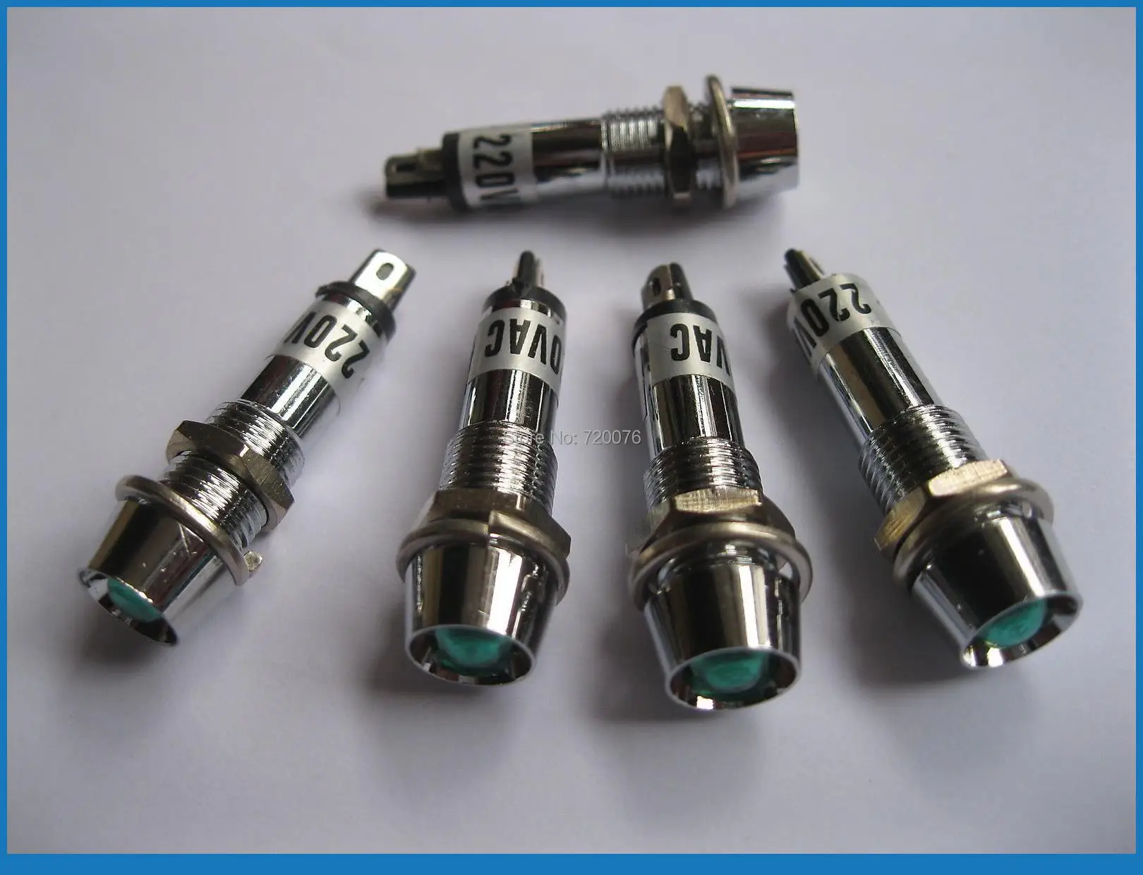 10 pcs New LED Indicator Green/Red/Yellow Color AC 220V Signal light  for switch etc