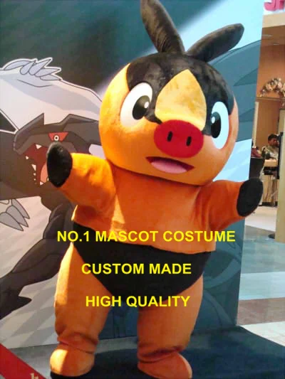 Tepig mascot costume Pocket Monster Theme Anime Cosply mascotte Fancy Dress Kits 2007