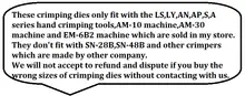 Crimping Die Set for LS LY AN AP S Tools #2