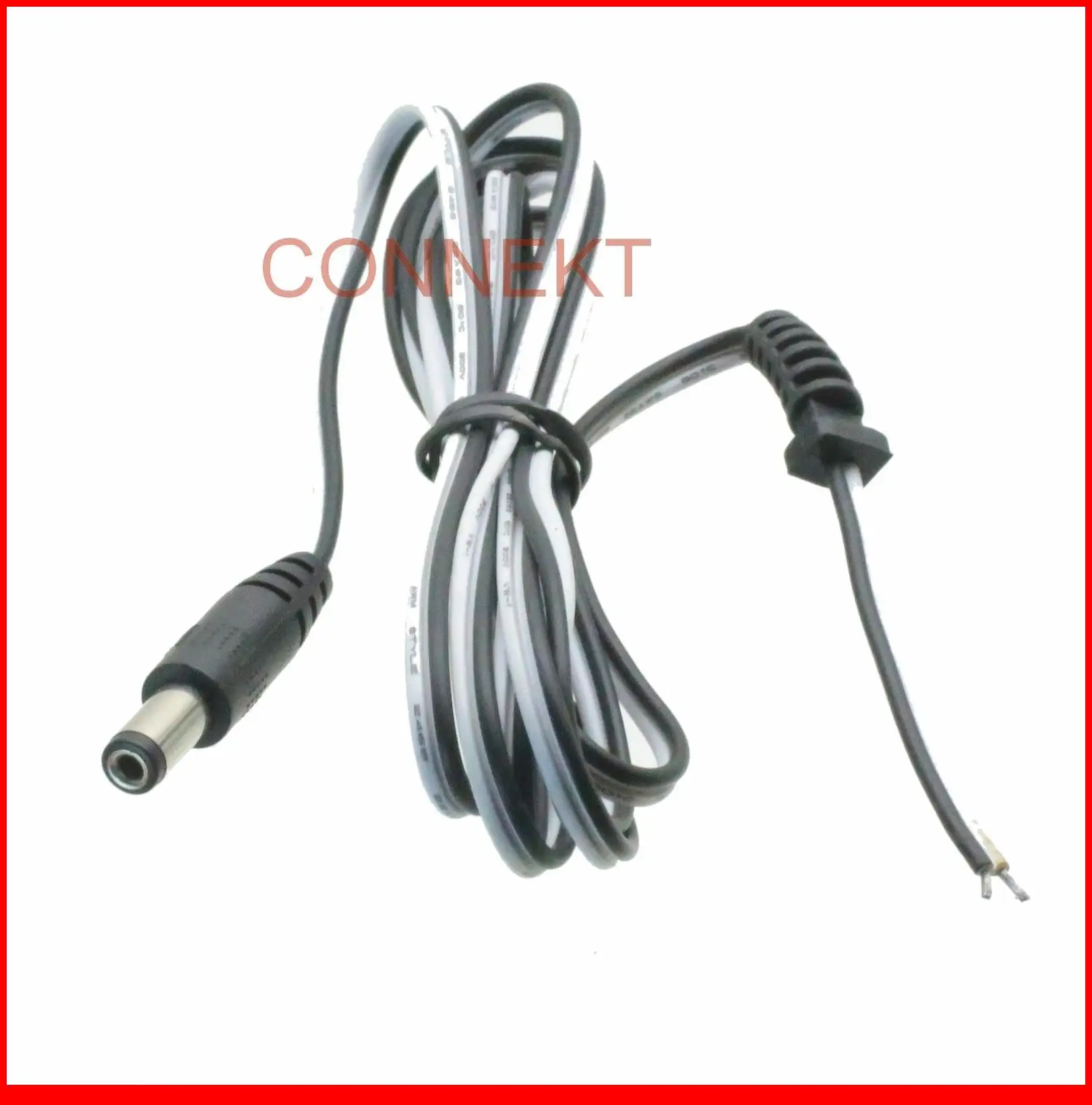 

25pcs DC Power 5.5X2.1mm Plug Male Socket Extension Cable/cord 1M for CCTV Camera