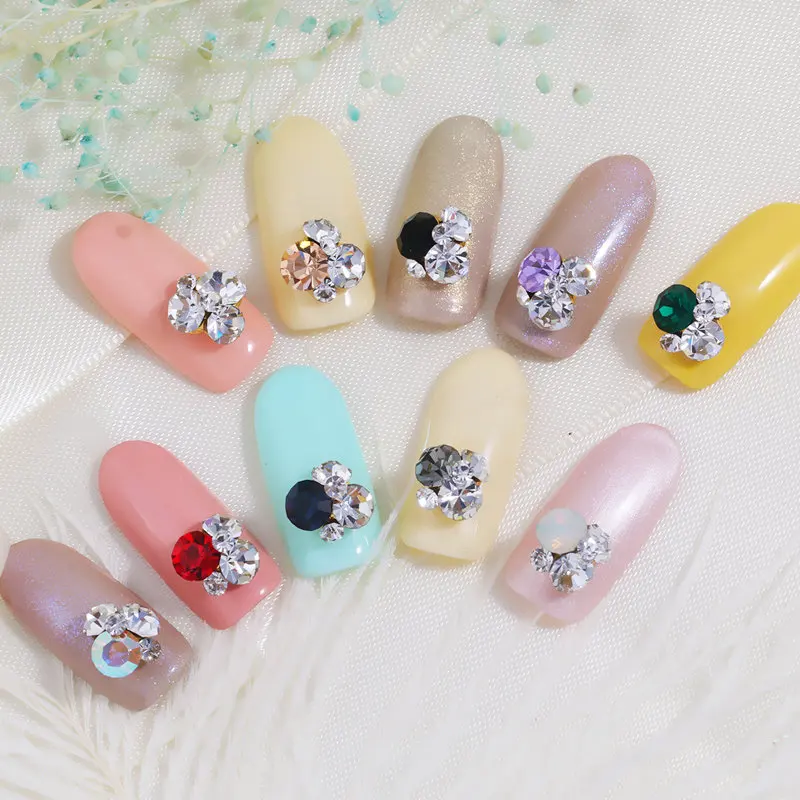 10pcs/lot 3D Mini Stack Rhinestone Nail art New nail art jewelry nail art decoration Super Flash luxury nail accessory