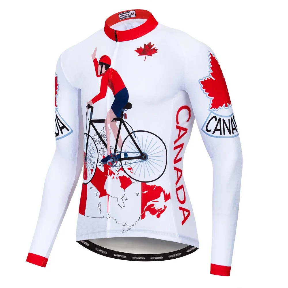 Spring Autumn Cycling Jersey Men Road Bike Cycling Wear Maillot Ciclismo MX DH Long Sleeve Bicycle Shirt Top Clothing USA Canada