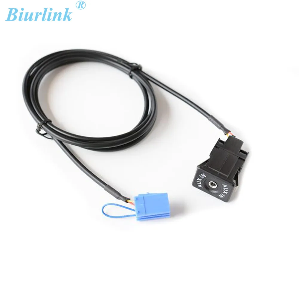 Biurlink AUX IN Auxiliary Cable Socket For Mercedes Benz A B Viano Vito Sprinter Smart 450 Headunit