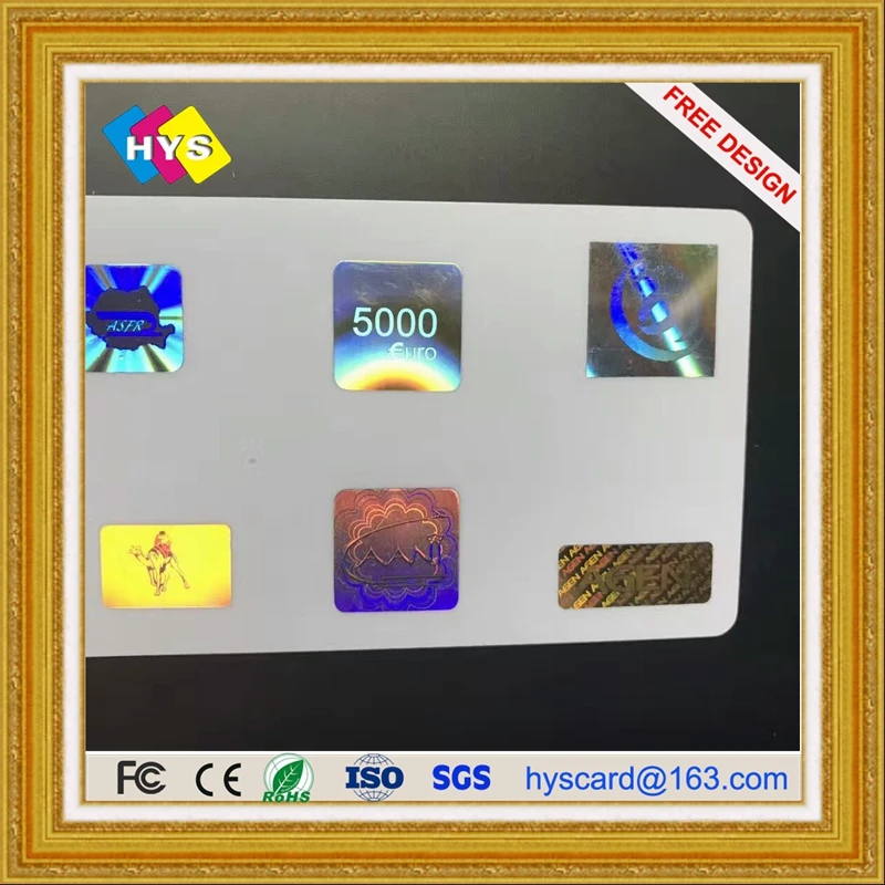 Hologram pvc card or paper card and business card custom-made supply