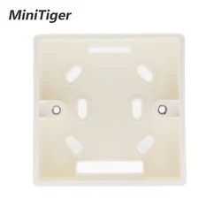 Minitiger External Mounting Box 86mm*86mm*34mm for 86mm Standard Touch Switch and Socket Apply For Any Position of Wall  Surface