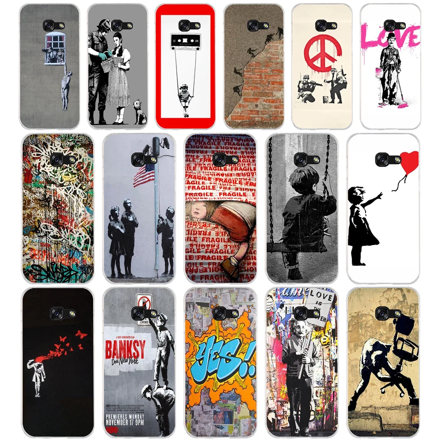 199 Banksy Albert banksy palestine Soft Silicone Tpu Cover phone Case for Samsung a3 a5 2017 a6 plus a7 a8 a9 star lite s6 7 8 9